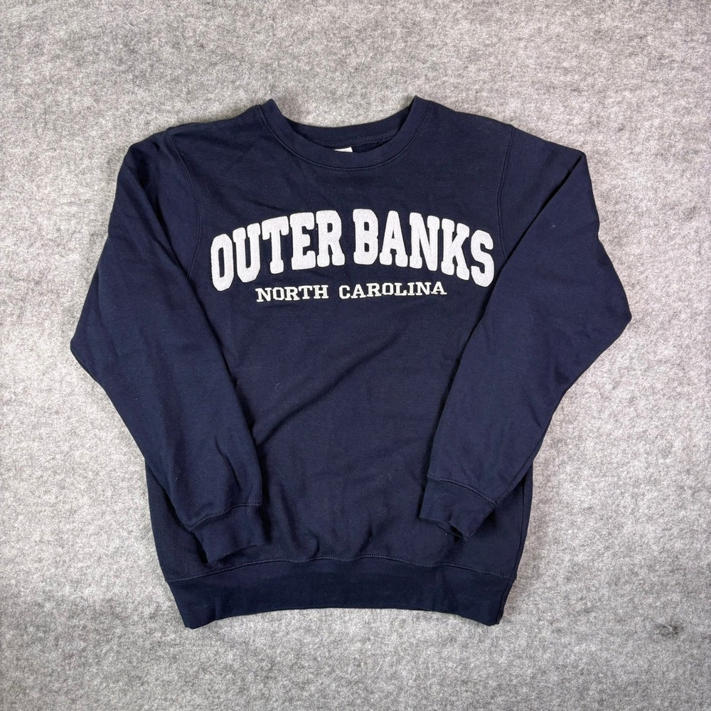Pacific & Co Outer Banks North Carolina Navy Blue Graphic Sweatshirt Small‎
